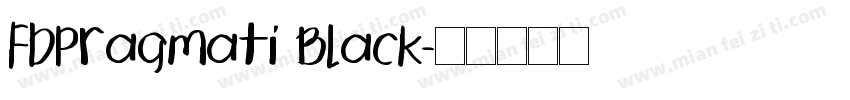 FbPragmati Black字体转换